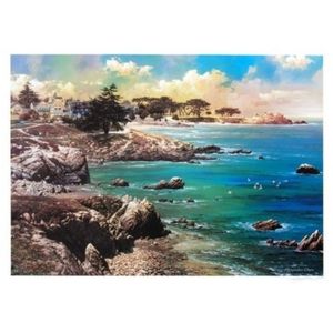 𝐑𝐞𝐭𝐚𝐢𝐥 $𝟏𝟓𝟎 Along the Coast by Alexander Chen Lithograph + Certificate